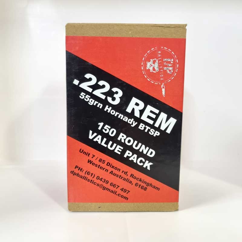 DP BALLISTICS .223 REM HORNADY BTSP 55GR